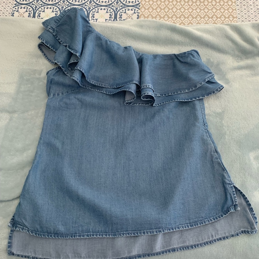 *4 for $20* Venus-Denim, single shoulder top. Size 4